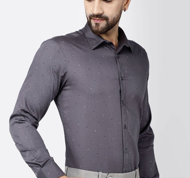 Cairon Printed Shirt Grey