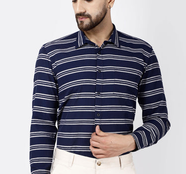 Cairon Stripe Shirt Blue