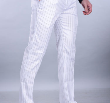 Cairon Stripe Trouser White